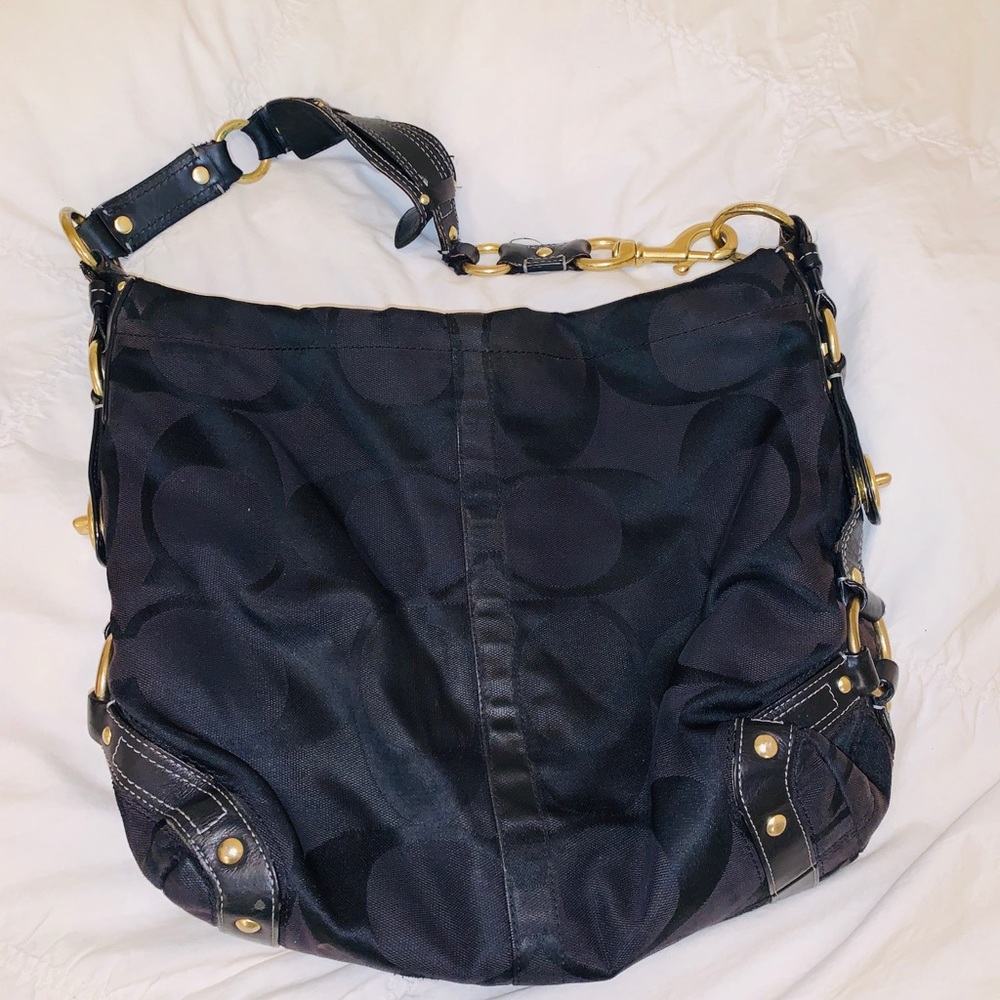Coach Signature Black Purse